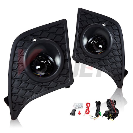 Winjet Fog Light - Clear Wiring Kit Included CFWJ-0494-C